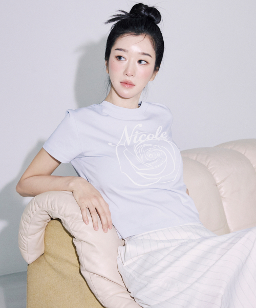 NICOLE ROSE CROP TOP_SKY BLUE WHITE
