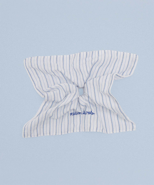 STRIPE SCRUNCHY LIGHT BLUE