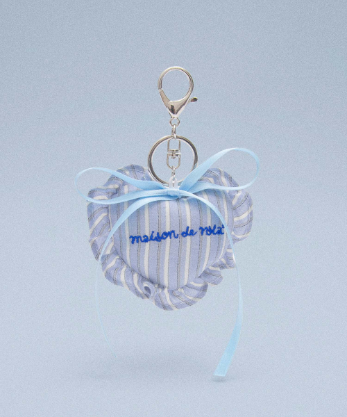 HEART KEYRING BLUE