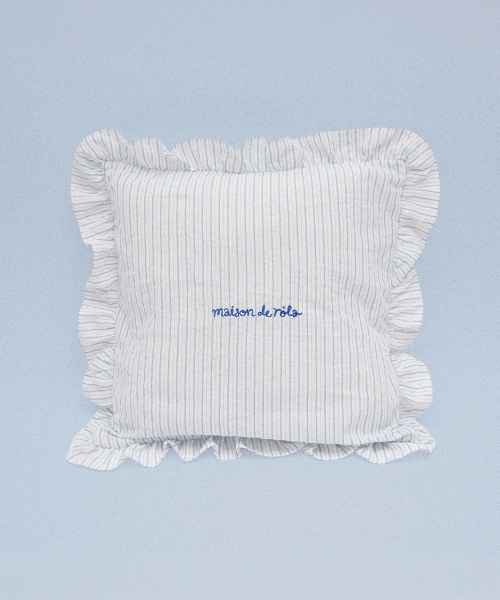 STRIPE CUSHION LIGHT BLUE