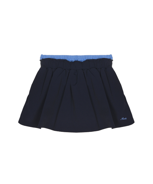 MINI LAYERED SKIRT PANTS_NAVY