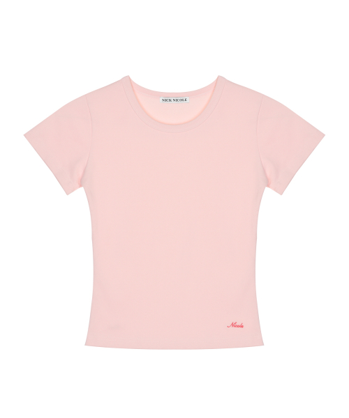 ESSENTIAL SLIM HALF TOP_PINK