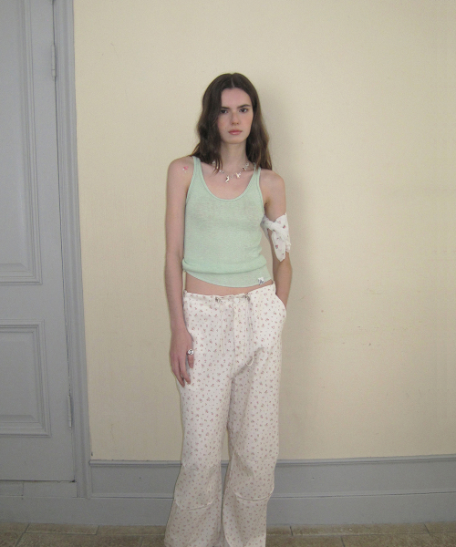 Halo layered knit sleeveless - Mint