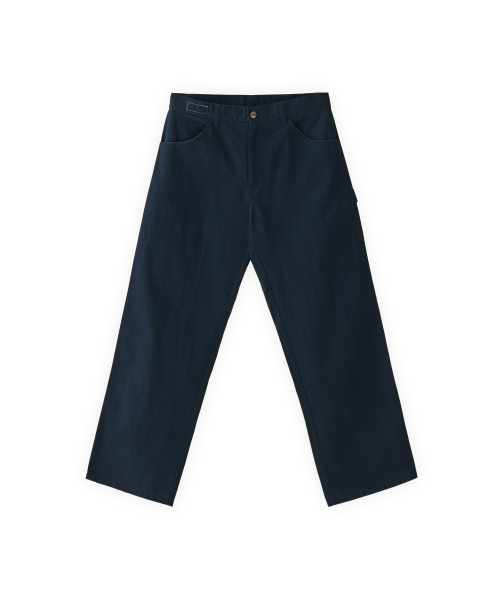 002 Washed capenter pants in loose fit navy
