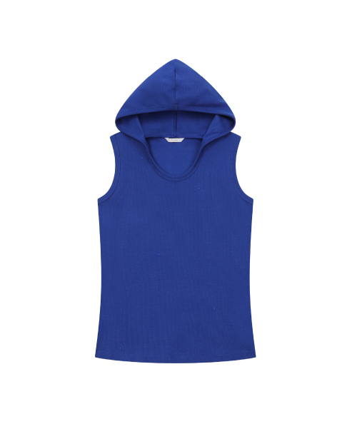 MOSQUITO HOODIE SLEEVELESS BLUE