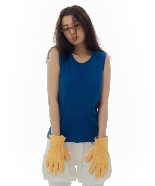 MOSQUITO HOODIE SLEEVELESS BLUE