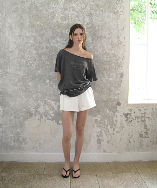 Shell banding shorts - Ivory
