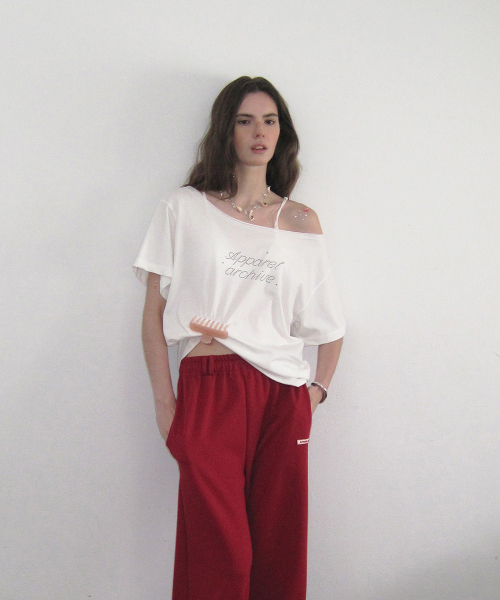 Nova off-shoulder t-shirt - Ivory