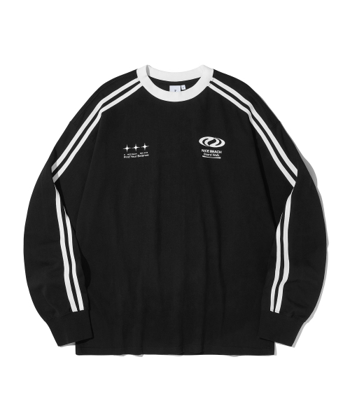 Football Jersey Long Sleeve T-Shirt_Black