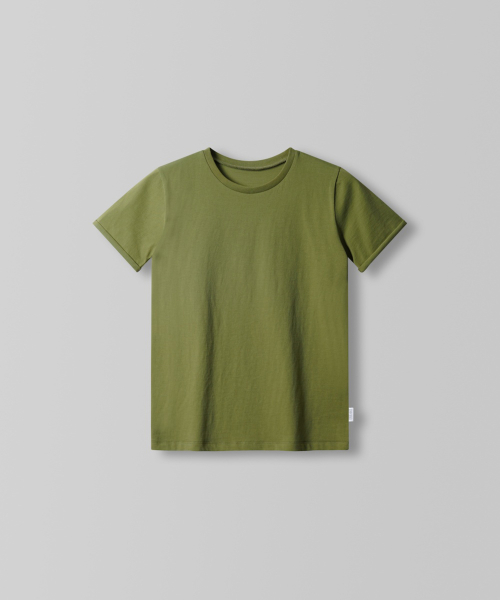 Cutting Round Tee_Olive