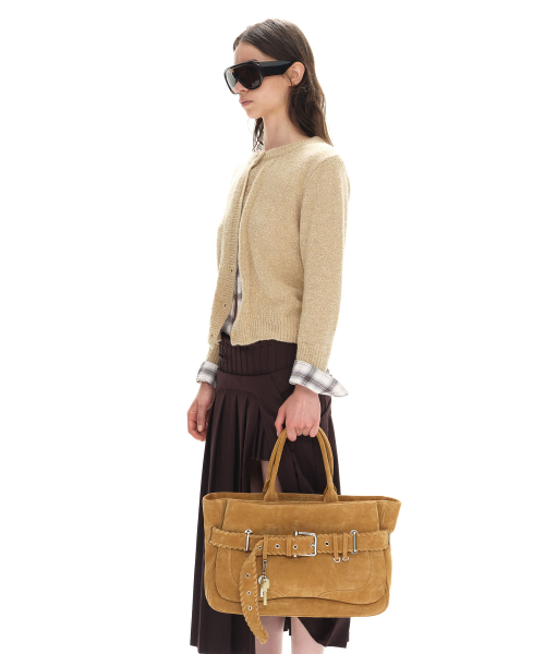 TOTE BROCLE [TOFFEE FRINGE]
