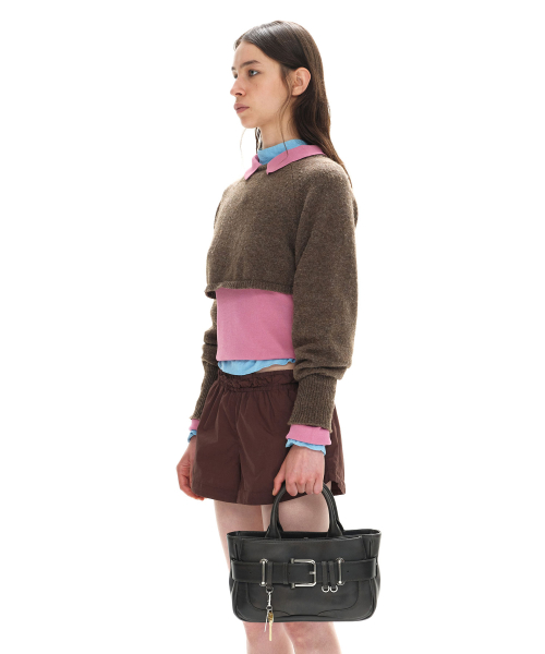 TOTE BROCLE MINI [STAIN BROWN]
