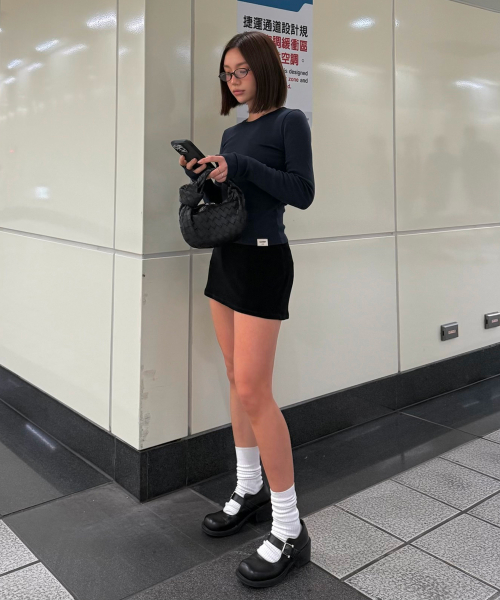 G BOX MINI SKIRT (BLACK)