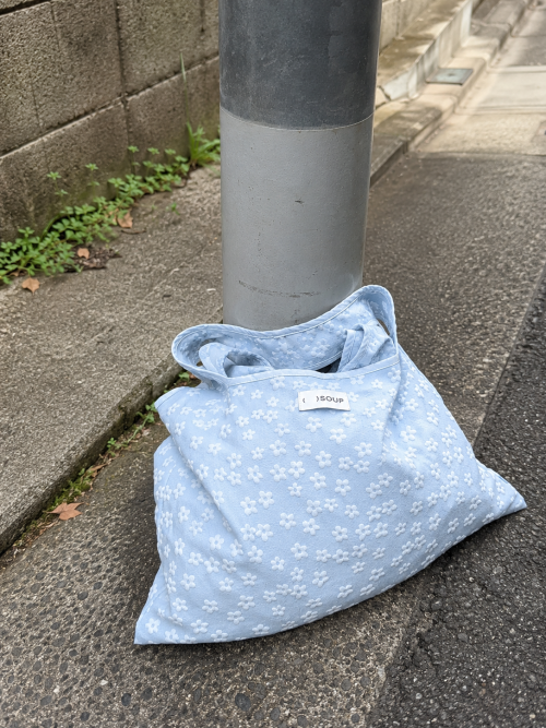 Floral Shopper Bag Ocean Blue