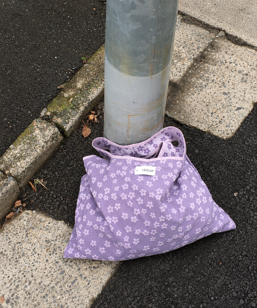 Floral Shopper Bag Pure Purple