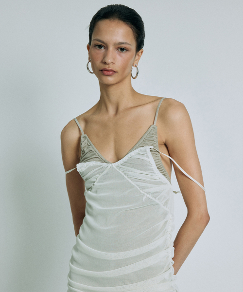 Mesh Strap Dress (4COLOR)
