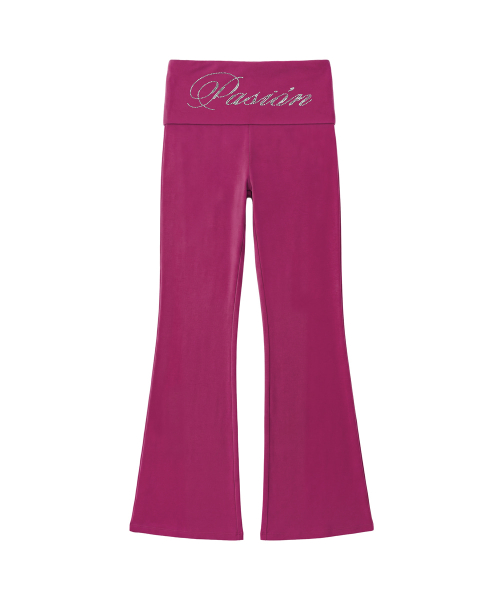 Slim Crystal Glam Pants_Pink