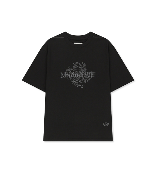 MATIN PACE VORTEX GRAFFITI TOP IN BLACK