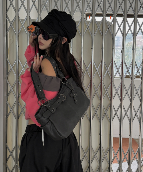 Velor Bag - Charcoal