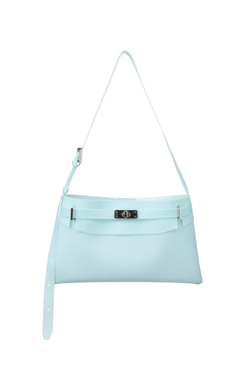 JELLY TWO-WAY MIDDLE BAG IN ICE BLUE