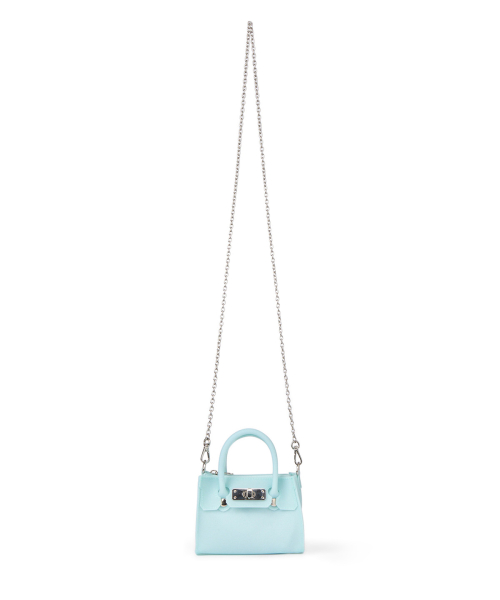 JELLY CHAIN MINI BAG IN ICE BLUE