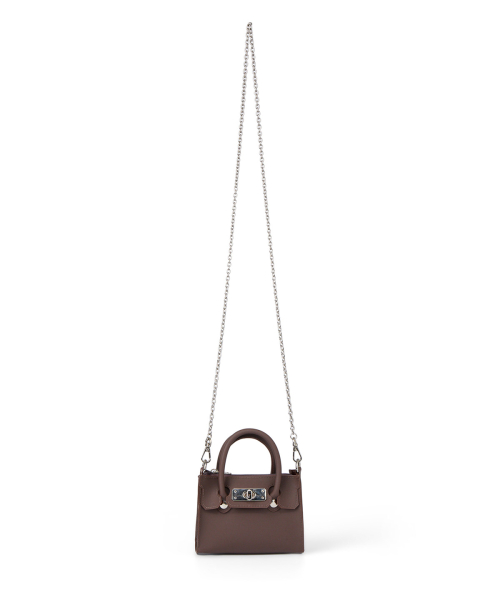 JELLY CHAIN MINI BAG IN BROWN
