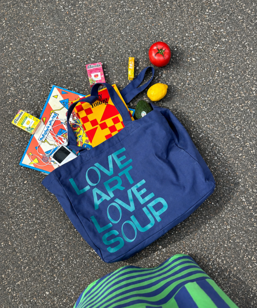 Blanksoup X VisualCollect Love Tote Bag Navy