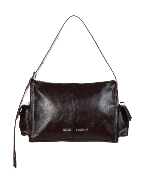 SIDE POCKET SHOULDER BAG_BROWN