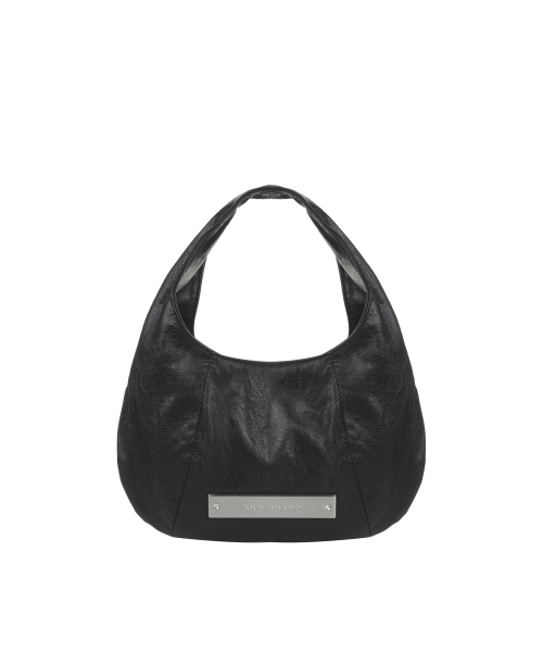 CRYSTAL MINI HOBO BAG_BLACK