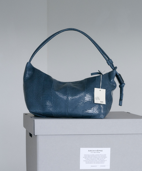 Ridge shoulder bag(Python navy)_OVBAX26204PYN