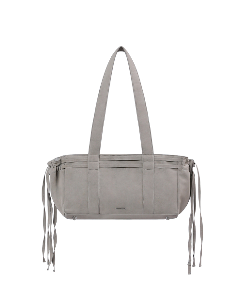 String square shoulder bag GRAY