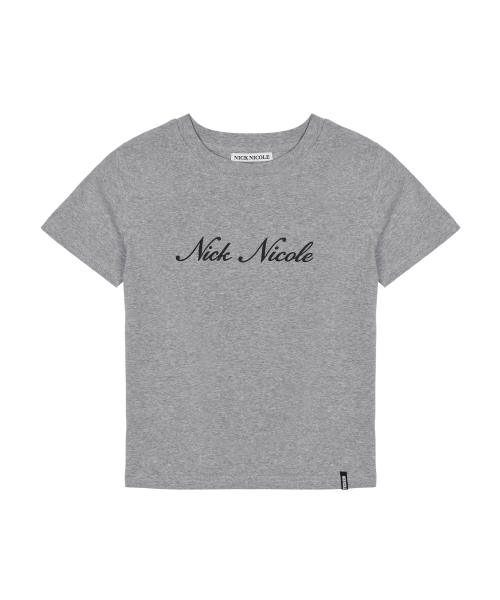 NICOLE LOGO GRAPHIC HALF TOP_GRAY