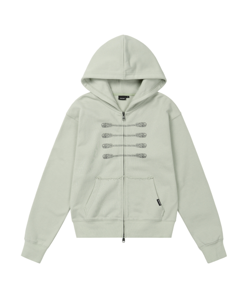 Napoleon Printed Zip-Up Hoodie (Mint)