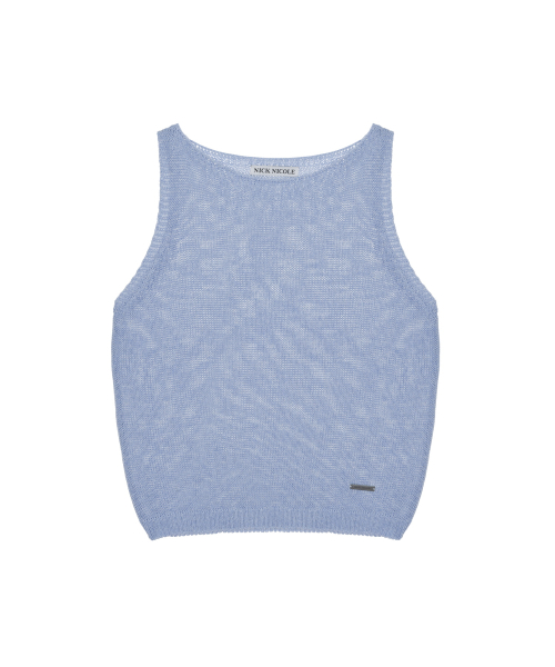 LINEN BLEND KNIT TOP_SORA