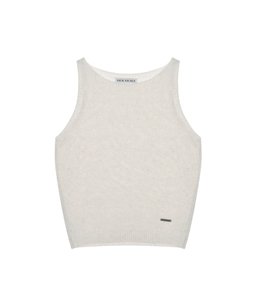 LINEN BLEND KNIT TOP_OATMEAL