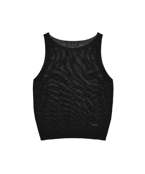 LINEN BLEND KNIT TOP_BLACK