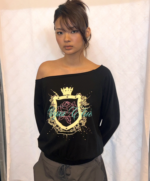 NYXX CLUB OFF SHOULDER L/S BLACK