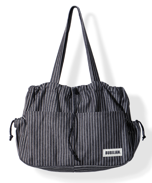 Newbie Shoulder bag_Stripe black