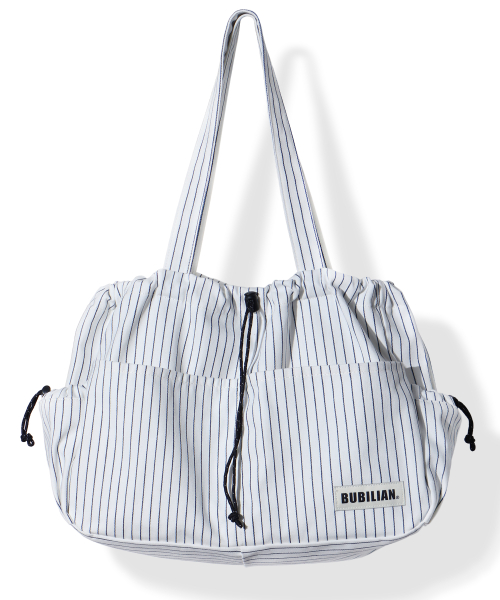 Newbie Shoulder bag_Stripe white