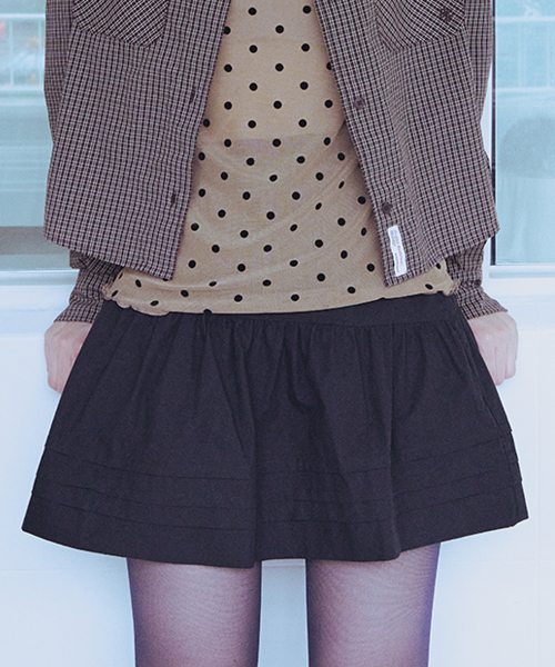 PINTUCK MINI SKIRT - 3 colors