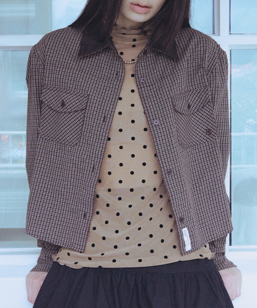 CROPPED SHIRT - 2 colors