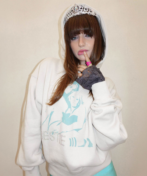 Bestie Hoodie Dirty White