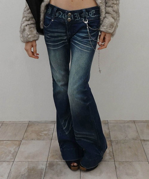 Confession Chain Denim Mid Blue