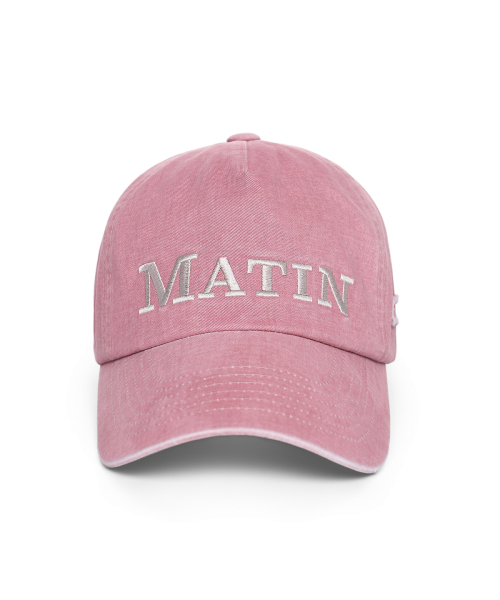 MATIN FLAT CROWN BALL CAP IN PINK