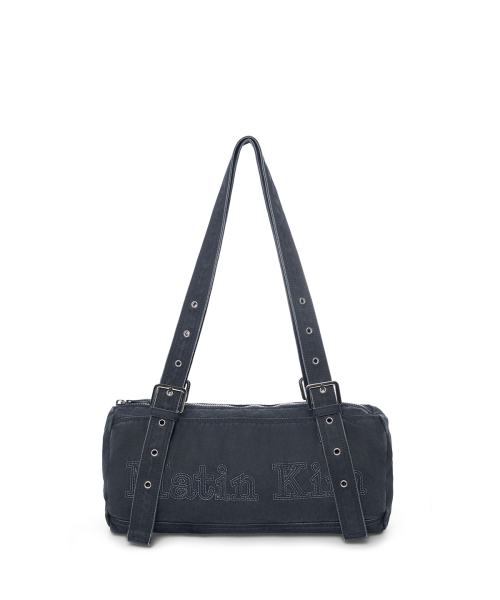 VINTAGE WASHED COTTON DUFFEL BAG IN NAVY