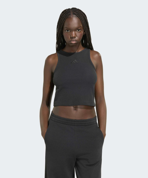 W AK SL RIB TNK BLACK