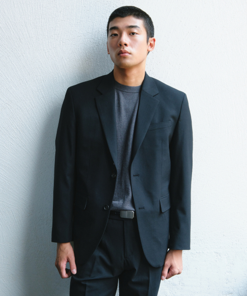 [플러스] 릴렉스드 베이식 울 블레이저 [블랙]
