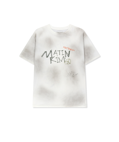VINTAGE GRAFFITI LOGO TOP IN WHITE