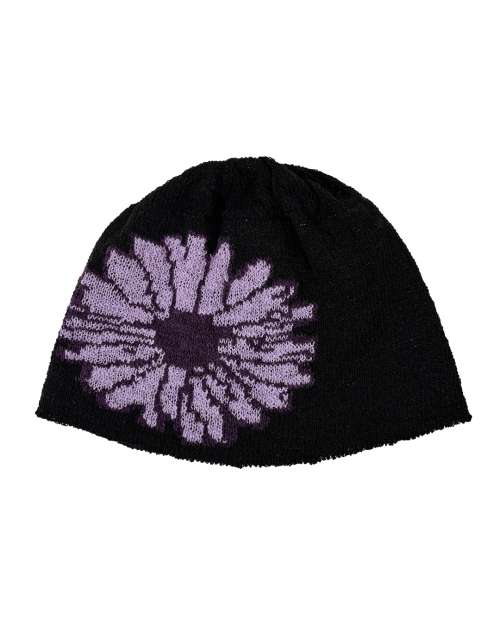 Jacquard Sunflower Beanie (블랙)