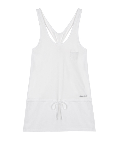BACK STRAP DRESS_WHITE